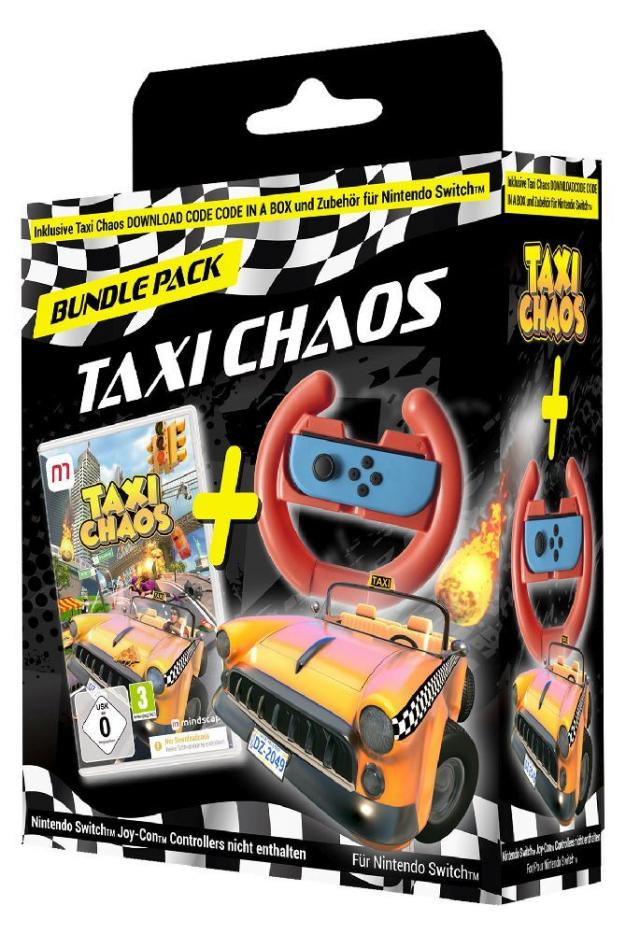 Taxi Chaos Racing Wheel Bundle, 1 Nintendo Switch-Spiel