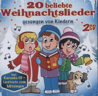 20 beliebte Weihnachtslieder gesungen von Kindern, 2 Audio-CDs