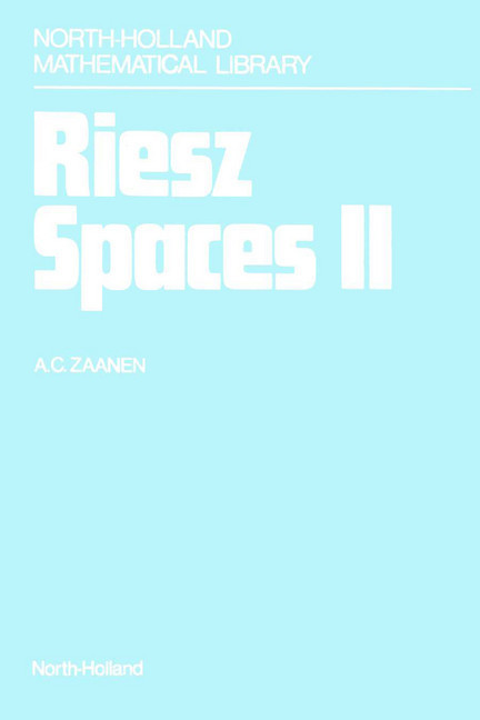 Riesz Spaces II