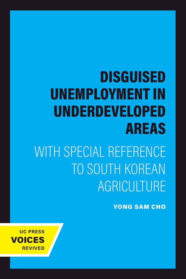 Disguised Unemployment in Underdeveloped Areas