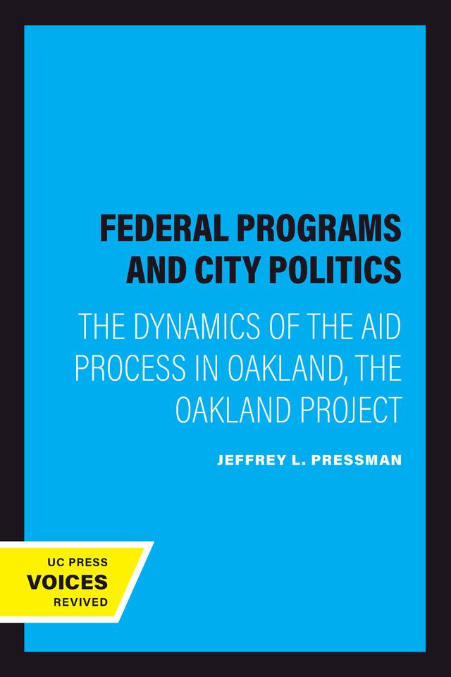 Federal Programs and City Politics