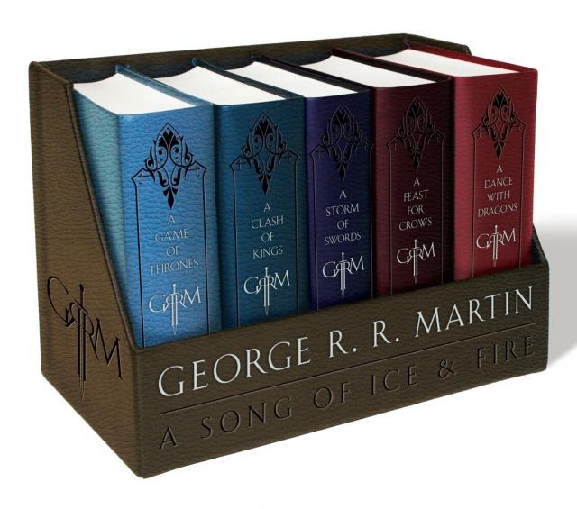 George R. R. Martin's A Game of Thrones Leather-Cloth Boxed Set (Song of Ice and Fire Series), m. 5 Buch
