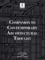 Companion to Contemporary Architectural Thought
