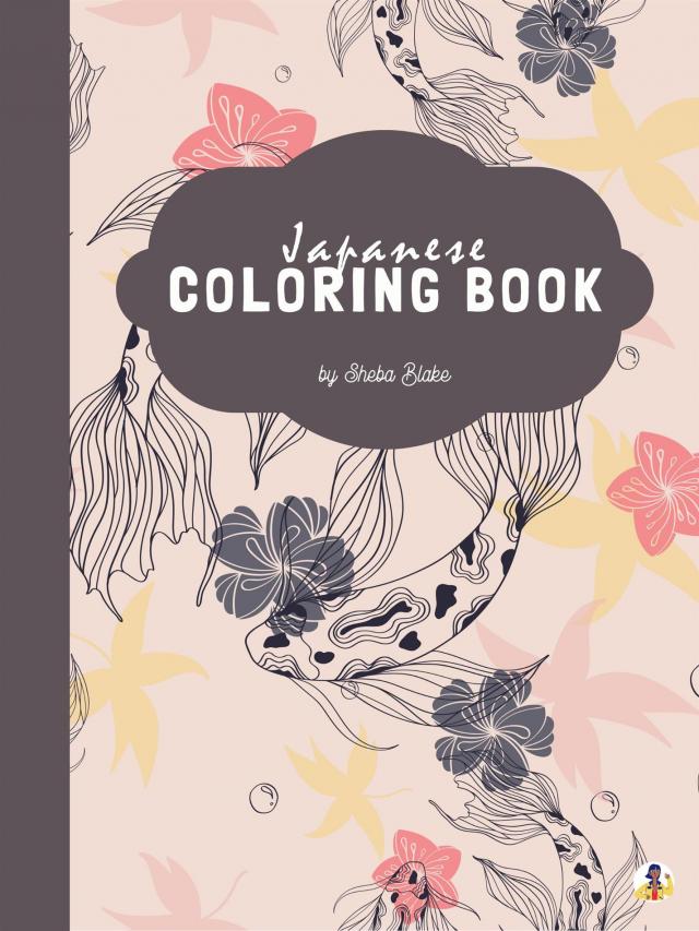 Japanese Coloring Book for Adults (Printable Version)