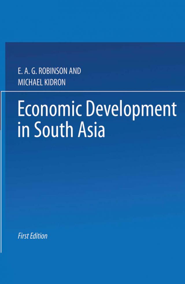 Economic Development in South Asia