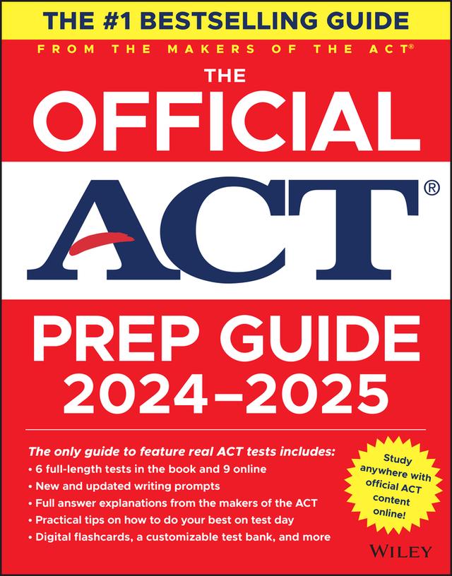 The Official ACT Prep Guide 2024-2025, (Book + Online Course)
