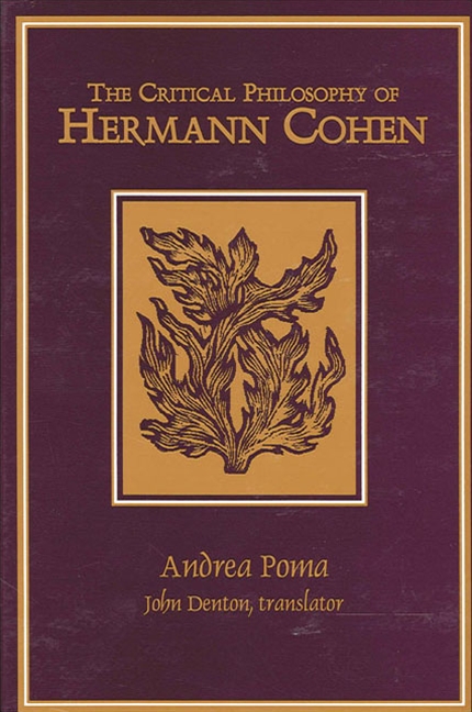 The Critical Philosophy of Hermann Cohen