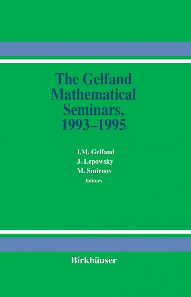 Gelfand Mathematical Seminars, 1993-1995