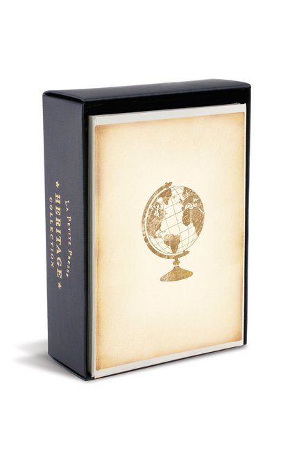 Boxed Notes: Globe Heritage - Gruß- und Geschenkkartenbox mit Kuverts: Globus