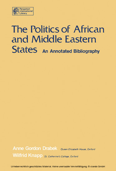Politics of African and Middle Eastern States