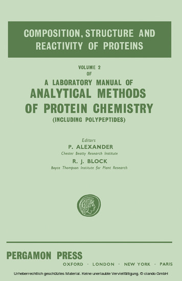 Composition, Structure and Reactivity of Proteins