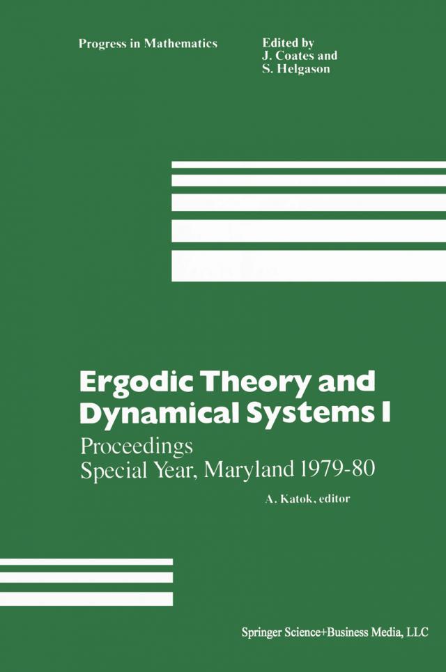 Ergodic Theory and Dynamical Systems I