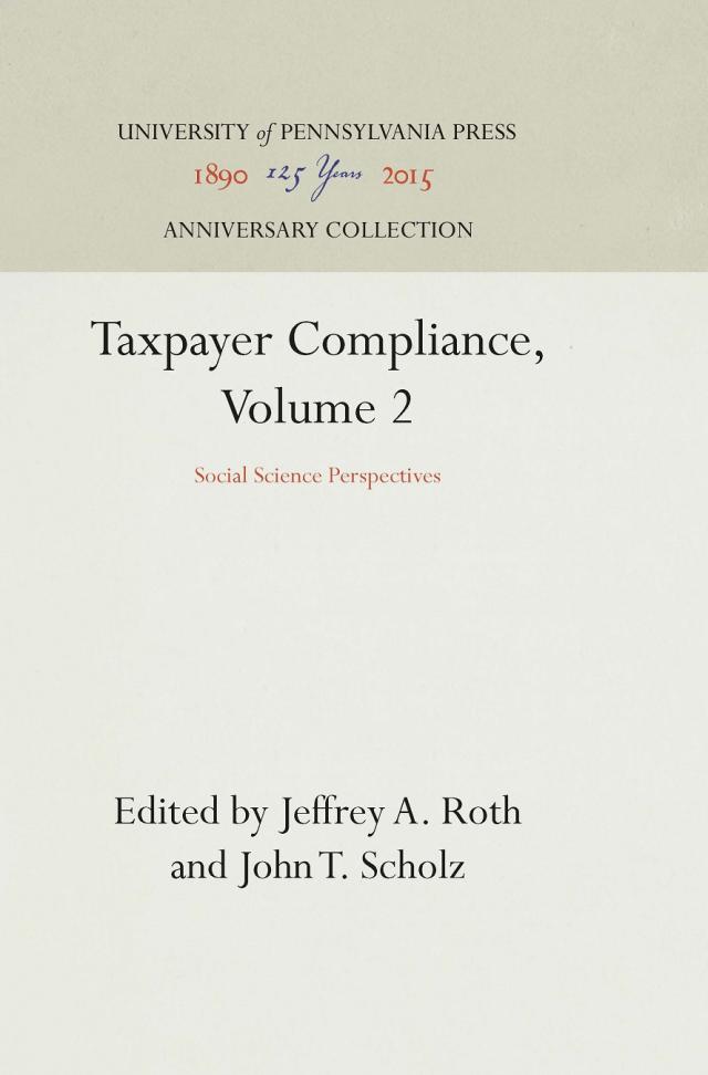 Taxpayer Compliance, Volume 2