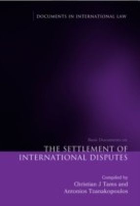 The Settlement of International Disputes