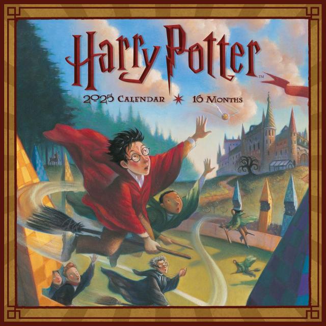 Pyramid – Harry Potter (Literary) 2025 Broschürenkalender, 30x30cm, Monatskalender mit zauberhaften Illustrationen, Kalender für Zauber-Fans, nachhaltig nur mit Papierumschlag
