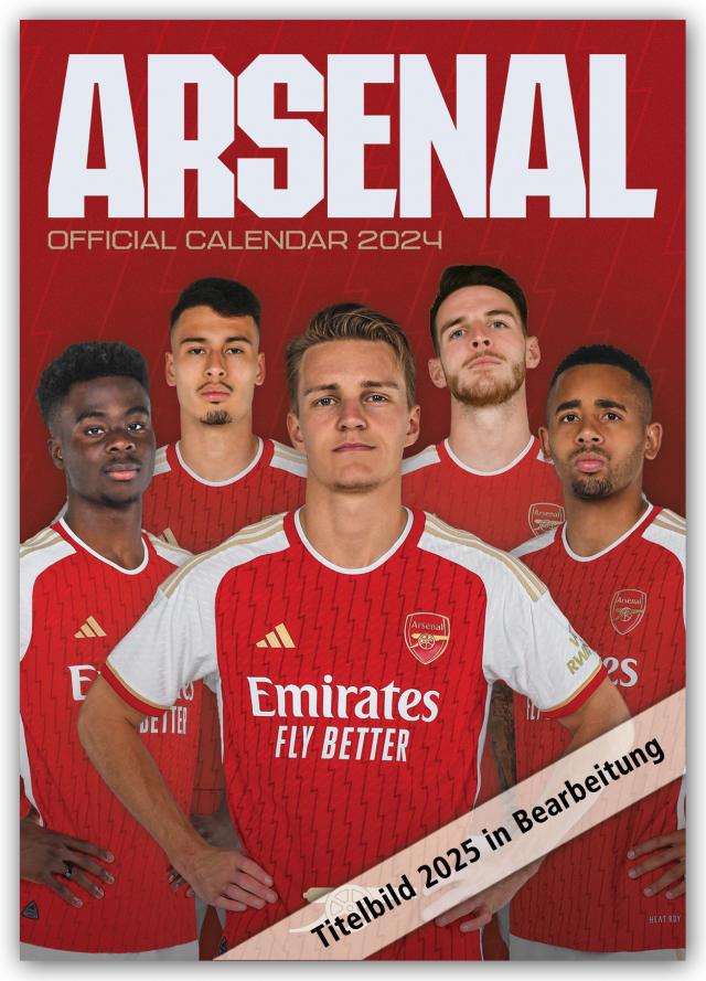 Arsenal London FC 2025 – A3-Posterkalender