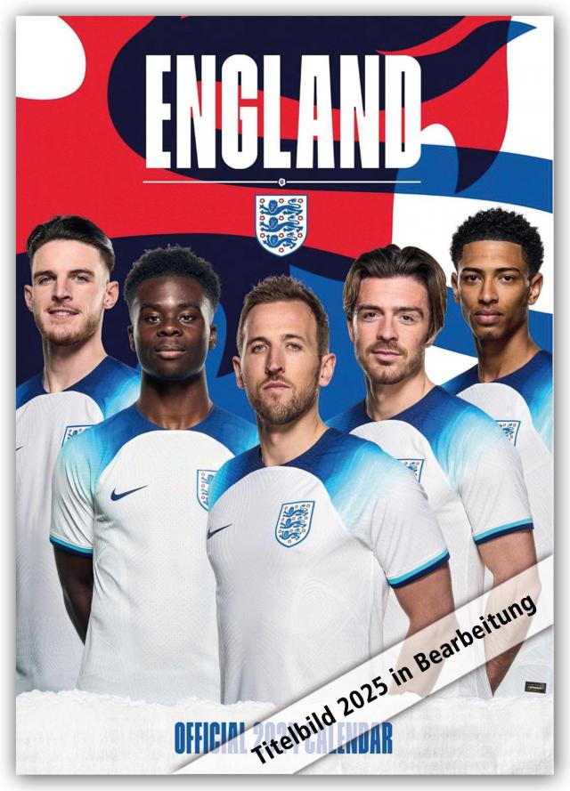England Men's Football – Englische Fußball-Nationalmannschaft 2025 – A3-Posterkalender