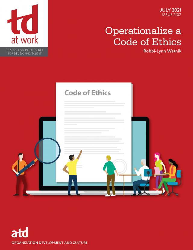 Operationalize a Code of Ethics