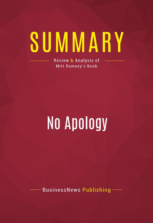 Summary: No Apology