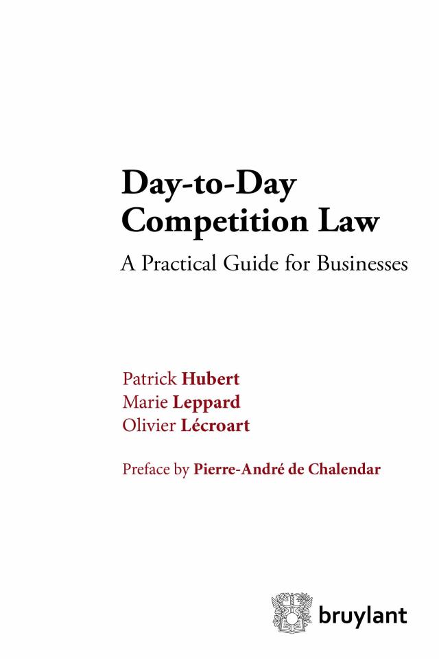 Day-to-Day Competition Law