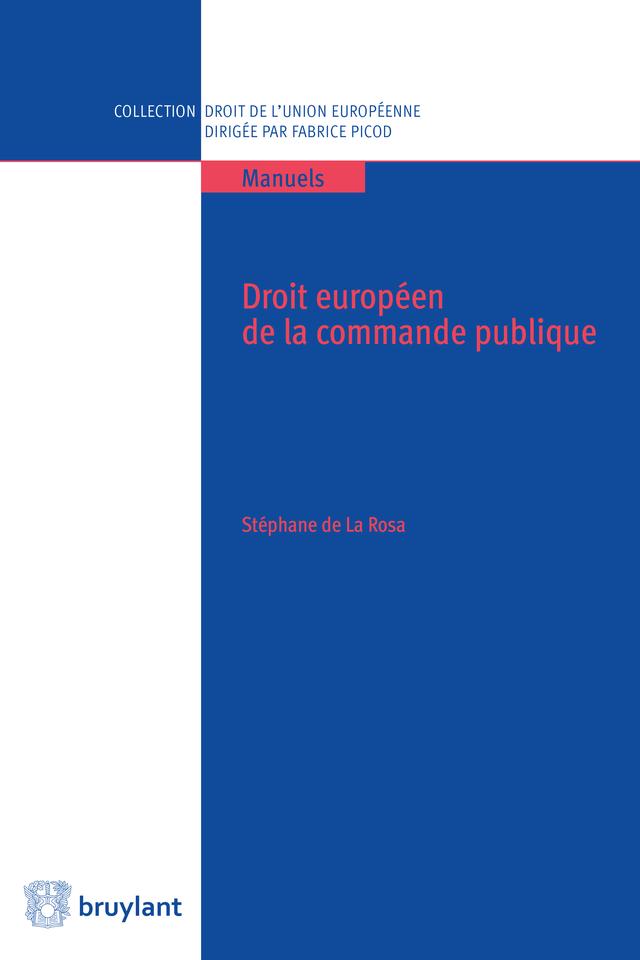 Droit européen de la commande publique
