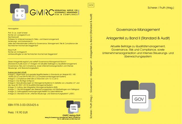 Governance-Management Anlagenteil zu Band II (Standard & Audit)