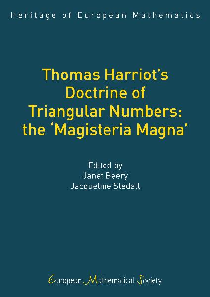 Thomas Harriot’s Doctrine of Triangular Numbers: the ‘Magisteria Magna’