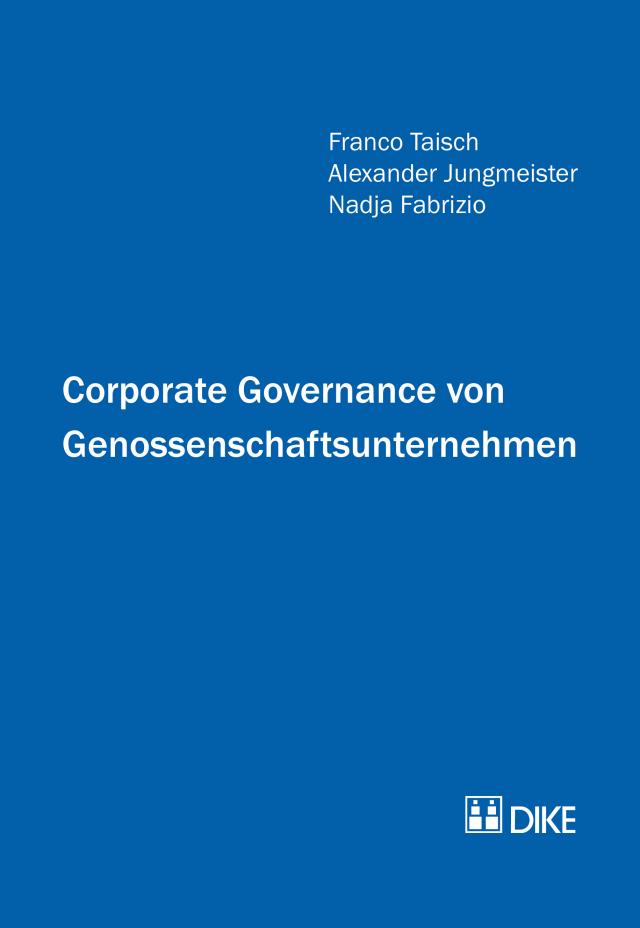 Corporate Governance von Genossenschaftsunternehmen