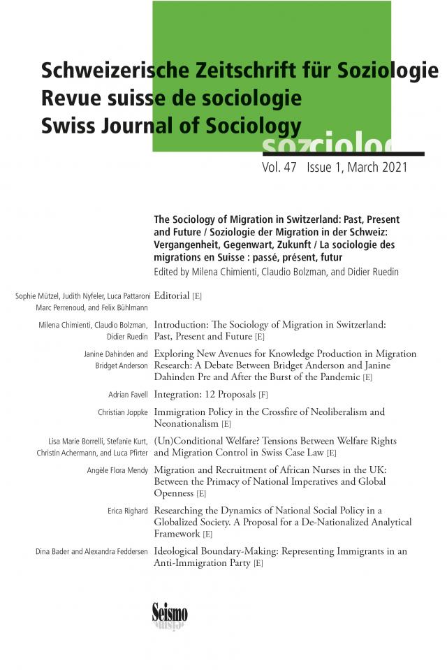 Schweizerische Zeitschrift für Soziologie