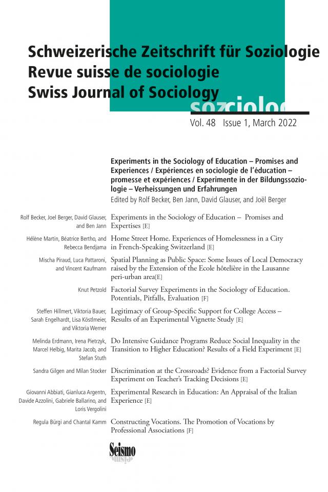 Schweizerische Zeitschrift für Soziologie