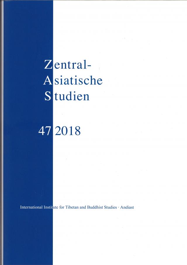 Zentralasiatische Studien Band 47 (2018)