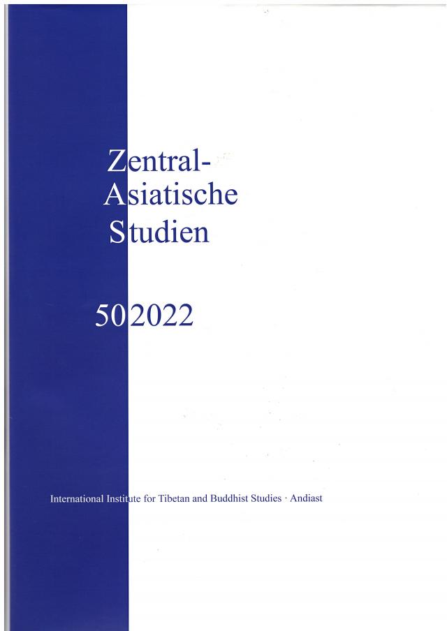 Zentralasiatische Studien 50 (2022)