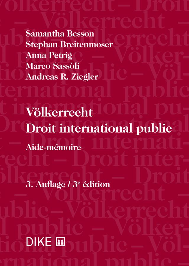 Völkerrecht - Droit international public