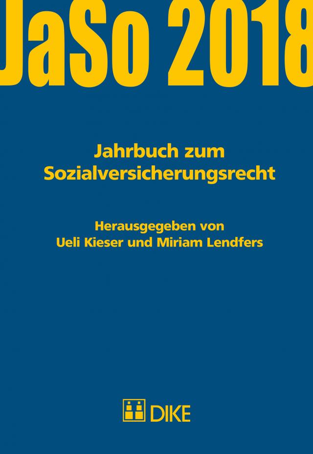 Jahrbuch zum Sozialversicherungsrecht 2018