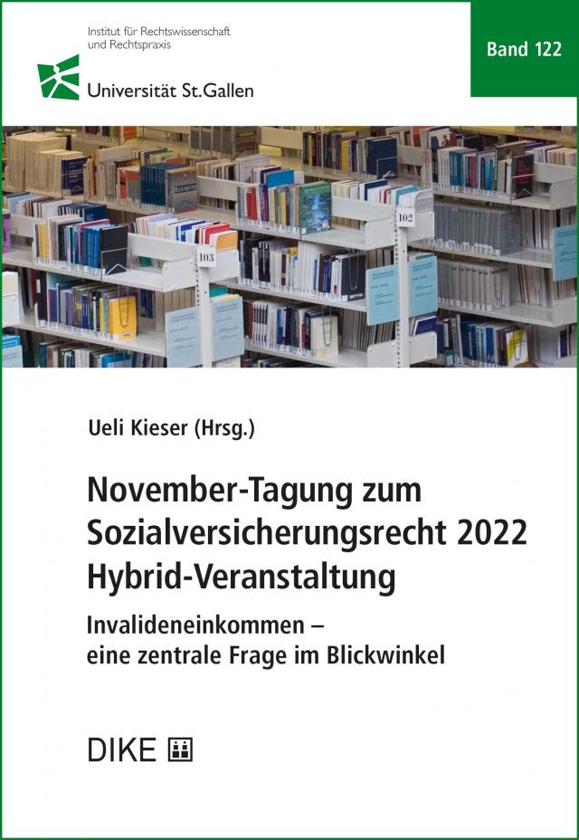 November-Tagung zum Sozialversicherungsrecht 2022 Hybrid-Veranstaltung