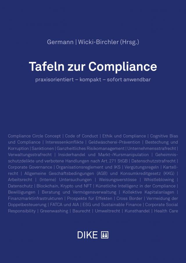 Tafeln zur Compliance