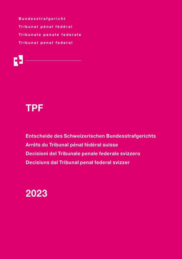 Bundesstrafgericht: TPF 2023