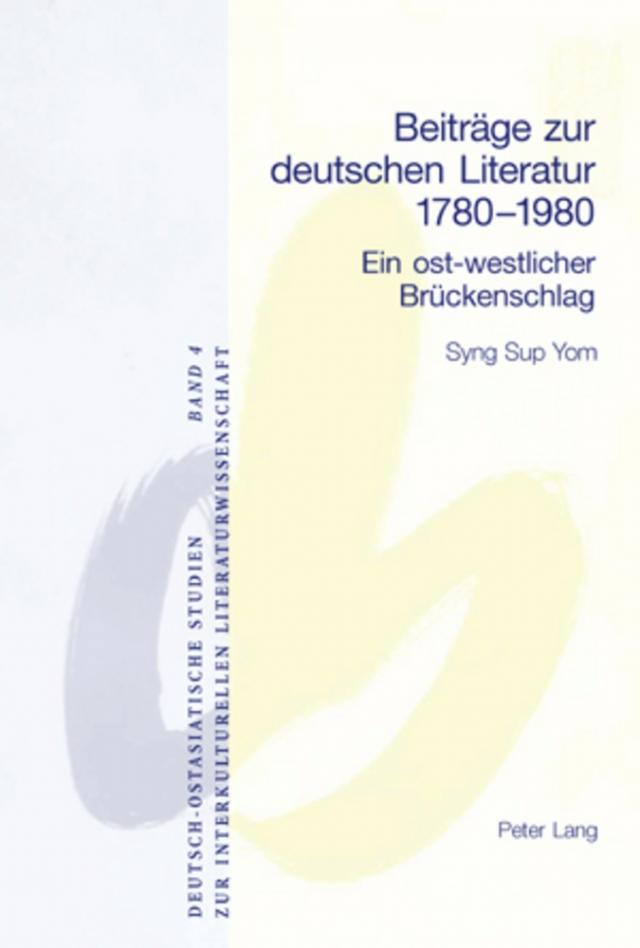 Beiträge zur deutschen Literatur 1780-1980