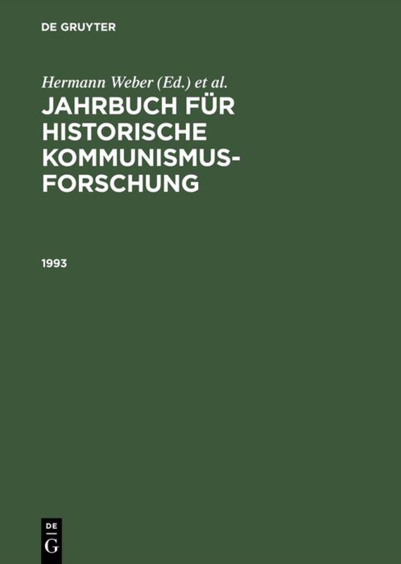 Jahrbuch für historische Kommunismusforschung / 1993