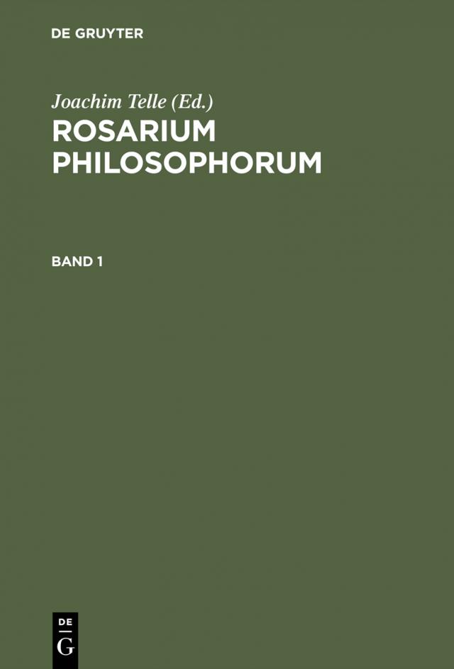 Rosarium philosophorum, 2 Teile