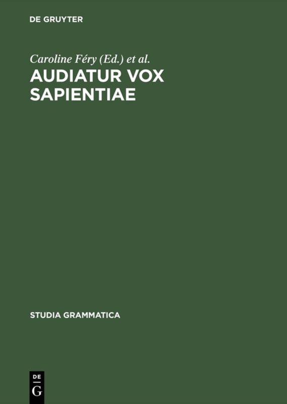 Audiatur Vox Sapientiae
