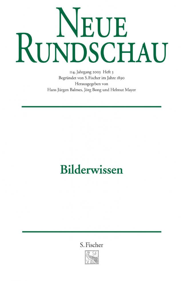 Neue Rundschau 2003/3