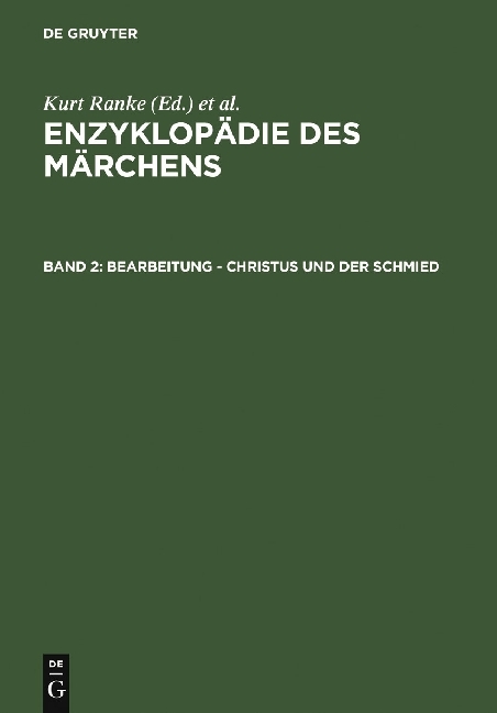 Enzyklopädie des Märchens / Bearbeitung - Christus und der Schmied