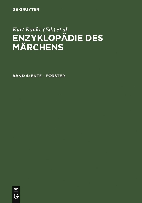 Enzyklopädie des Märchens / Ente - Förster