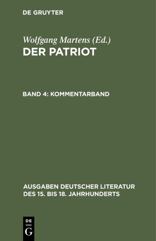 Der Patriot / Kommentarband