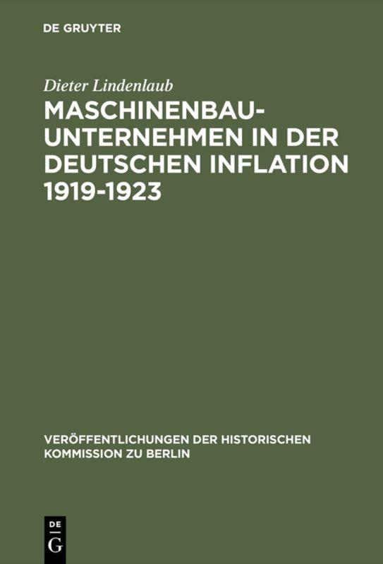 Maschinenbauunternehmen in der Deutschen Inflation 1919–1923