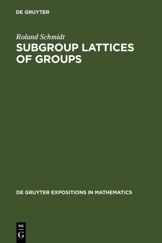 Subgroup Lattices of Groups
