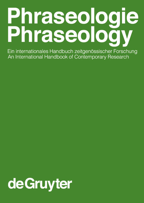 Phraseologie / Phraseology / Phraseologie