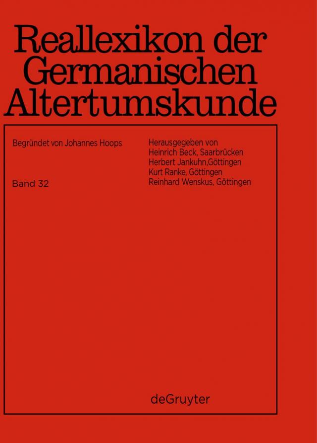 Reallexikon der Germanischen Altertumskunde / Vä - Vulgarrecht