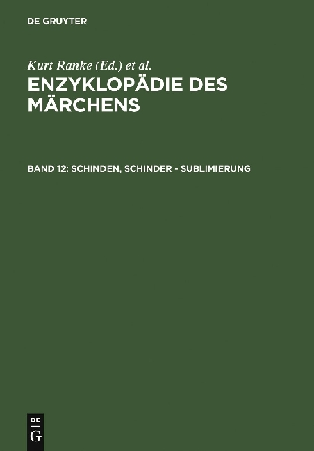 Enzyklopädie des Märchens / Schinden, Schinder - Sublimierung
